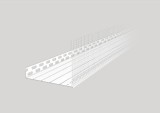 Profil Soclu Pvc U200 Cu Plasa Fibra Sticla / 2 Metri