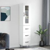 vidaXL Dulap &icirc;nalt, alb, 34,5x34x180 cm, lemn prelucrat