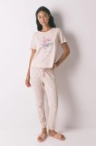 women&#039;secret pijamale de bumbac culoarea roz, bumbac, 3592421