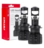 Set Becuri LED compatibile H7 cu Lupa 30W