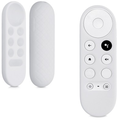 Husa pentru telecomanda Chromecast 2020, Kwmobile, Alb, Silicon, 56917.02 foto
