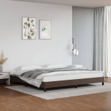 VidaXL Cadru de pat, maro, 200x200 cm, piele ecologică