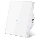 Cumpara ieftin Intrerupator touch cap scara, cap cruce iUni 1F, Sticla securizata, LED