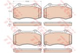 Set placute frana,frana disc OPEL CORSA E (2014 - 2016) TRW GDB1979