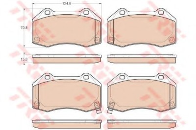Set placute frana,frana disc OPEL CORSA E (2014 - 2016) TRW GDB1979 foto