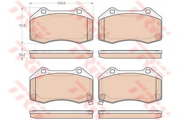 Set placute frana,frana disc OPEL CORSA E (2014 - 2016) TRW GDB1979