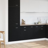 VidaXL Dulap cu Sertare Stejar Negru de la - Dimensiuni 50x46x81.5 cm, făcut din lemn prelucrat.