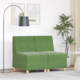 vidaXL Fotoliu 2 pcs Lysegr&oslash;nn 55 x 74 x 82 cm Catifea