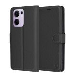 Husa Oppo Reno13 F 4G Techsuit Leather Folio, negru