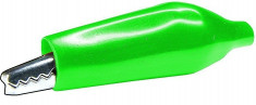 Clema crocodil, 44x12mm, verde - 122725 foto