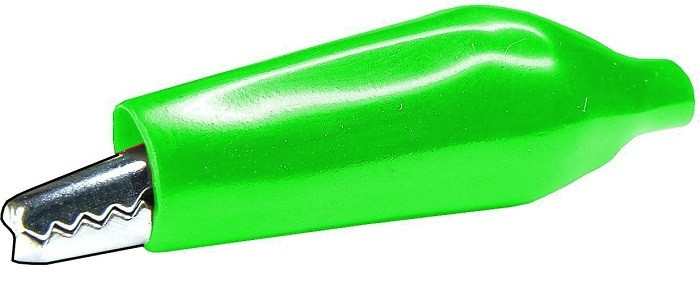 Clema crocodil, 38x10 mm, verde - 122715