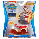 Masinuta cu figurina Paw Patrol True Metal, Marshall, 20127779