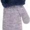 Manusi imblanite cu blanita (Marime Disponibila: 0-6 luni, Culoare: Bleumarine)
