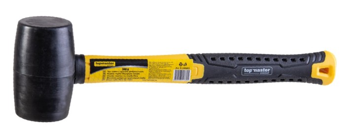 Ciocan cauciucat cu coada din fibra 680g, Topmaster 240905