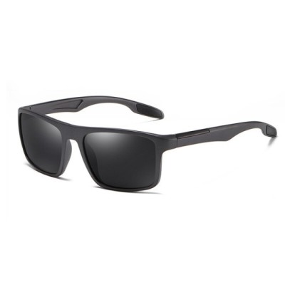 Ochelari de Soare - Techsuit Polarised TR90 (MM101) - Matte Black / Gray foto
