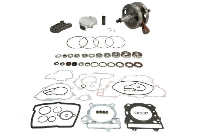 Engine repair kit. tłok STD (a set of gaskets with seals. crankshaft. gearbox bearing. piston. shaft bearing. water pump and shaft repair kit) KTM SX-