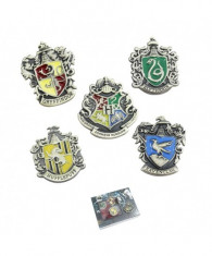 Set Insigne Harry Potter Hogwarts School Bronze foto