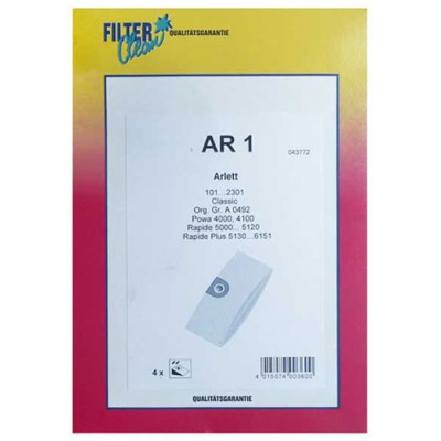 AR1 SAC ASPIRATOR, 4BUC. 000142-K pentru aspirator Rowenta FILTERCLEAN foto