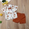 Costumas de vara pentru baietei - Jungle animals (Marime Disponibila: 6-9 luni