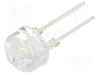 Dioda LED, 10mm, alb cald, 80000mcd, 120mA, 2,8...3,6V, OPTOSUPPLY - OSM5XAAC21U
