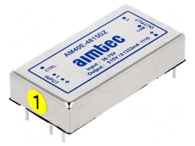 Convertor DC/DC 40W 36-75V la 15V/ -15V AM40E-4815DZ foto