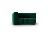 Modul canapea stanga 1.5 locuri, Lupine, Micadoni Home, BL, 171x87x70 cm, catifea, verde bottle