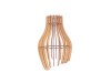 Abajur Lustra Lemn, 25x18cm, Design Natural Elegant, Cald si Primitor, Materiale Eco