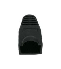 Protectie neagra pentru cablu cu modular 8P8C foto