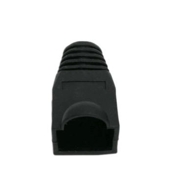 Protectie neagra pentru cablu cu modular 8P8C foto