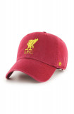 47brand șapcă EPL Liverpool culoarea roșu, cu imprimeu, 47 Brand