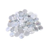 Pietre decorative din sticla, Alb transparent, 340 g, ATU-081187, Oem