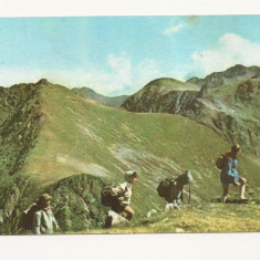 CA6 Carte Postala - Vedere din muntii Fagaras , circulata 1965