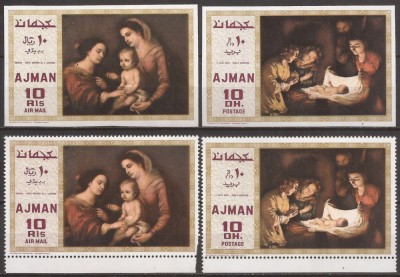 AJMAN PICTURA ( 2 serii dt. + ndt. ) MNH foto