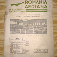 REVISTA AERONAUTICA - ROMANIA AERIANA - (NOIEMBRIE) - ANUL 1937 - CAROL II