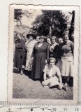 Bnk foto Elena Vacarescu si Nadia Duca in vizita Hurezi 1936, Alb-Negru, Romania 1900 - 1950, Portrete