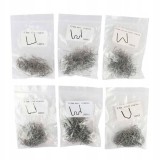 Cumpara ieftin Set 600 capete pentru pistol de lipit, PAQIN, 6 Dimensiuni, Pentru plastic, Argintiu