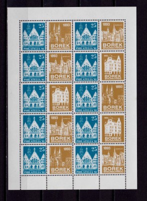 ✅(V 14) Germania &amp;#039;81,bloc/viniete oficiale Expo.Fila.Frankfurt, BOREK tip II,MNH foto