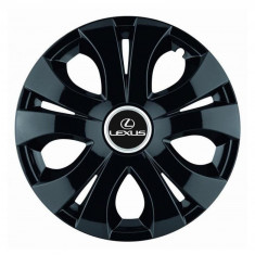 Set 4 capace roti pentru Lexus,model Top grafit, R16