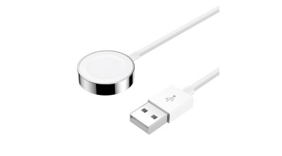 Joyroom &amp;Icirc;ncărcător Qi fără fir pentru Apple Watch, cablu de 1,2 m, alb (S-IW001S) foto