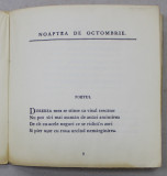 NOAPTEA DE OCTOMBRIE de ALFRED DE MUSSET , traducere in versuri de EM . G. CIOMAC , 1910
