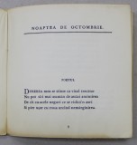 NOAPTEA DE OCTOMBRIE de ALFRED DE MUSSET , traducere in versuri de EM . G. CIOMAC , 1910