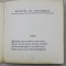 NOAPTEA DE OCTOMBRIE de ALFRED DE MUSSET , traducere in versuri de EM . G. CIOMAC , 1910