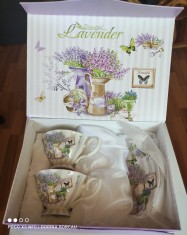 Set cesti cu farfurii ceramica foto