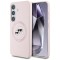 Husa pentru Samsung Galaxy S25 Plus - Karl Lagerfeld Silicone Double Heads (KLHMS25MSKCHTCP) - Pink