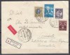 ROMANIA 1930/1932 LP 86 LP 97 REGELE CAROL II-CALARE TIMBRUL AVIATIEI /PLIC CIRCULAT EXPRES 1935 BUCURESTI - CERNAUTI, Stampilat