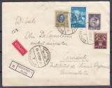 ROMANIA 1930/1932 LP 86 LP 97 REGELE CAROL II-CALARE TIMBRUL AVIATIEI /PLIC CIRCULAT EXPRES 1935 BUCURESTI - CERNAUTI, Stampilat