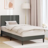 vidaXL Cadru de pat Gri &icirc;nchis 90 x 200 cm Țesătură din corduroy 42027713