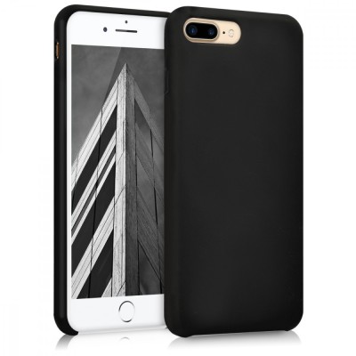 Husa pentru Apple iPhone 8 Plus / iPhone 7 Plus, Silicon, Negru, 40842.01 foto