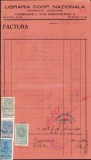 A903 Factură cu antet Librăria Cooperativa Națională Timișoara, 1938