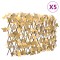 vidaXL Spalier frunze arțar false extensibil 5 buc. oranj 180x60 cm